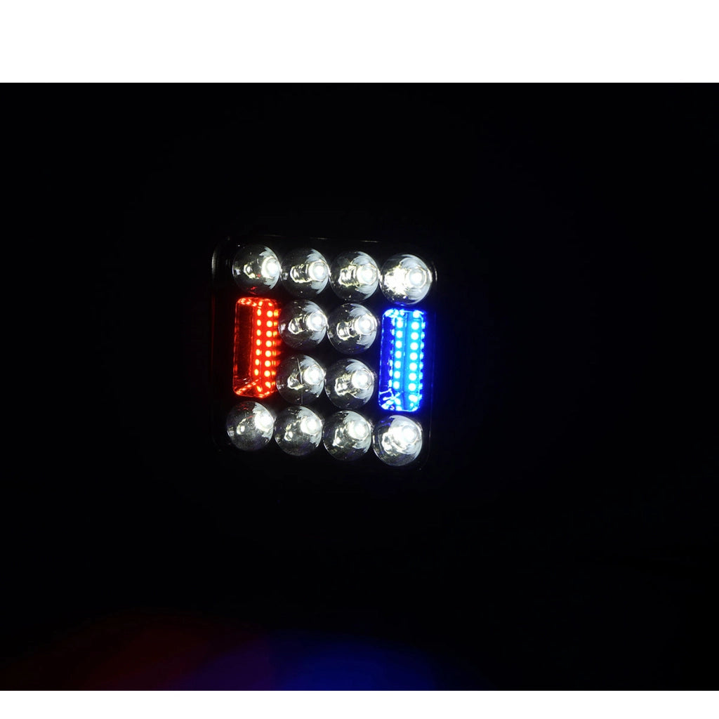 Lampada proiettore combinata con 26 LED, 9-80V, 6500K, 103x48x103mm, IP67, Breckner Germany
