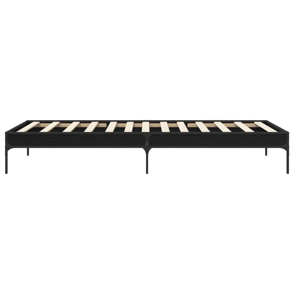 Struttura del letto Rovere Nero 80 x 200 cm 8009133