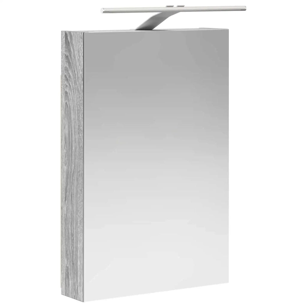 Set di mobili per il bagno 5 pcs Sonoma grigio 3407244