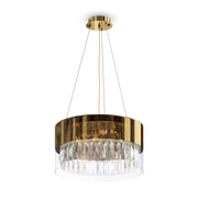 Maytoni Lampadario contemporaneo Wonderland 4 luci E14 oro acciaio vetro