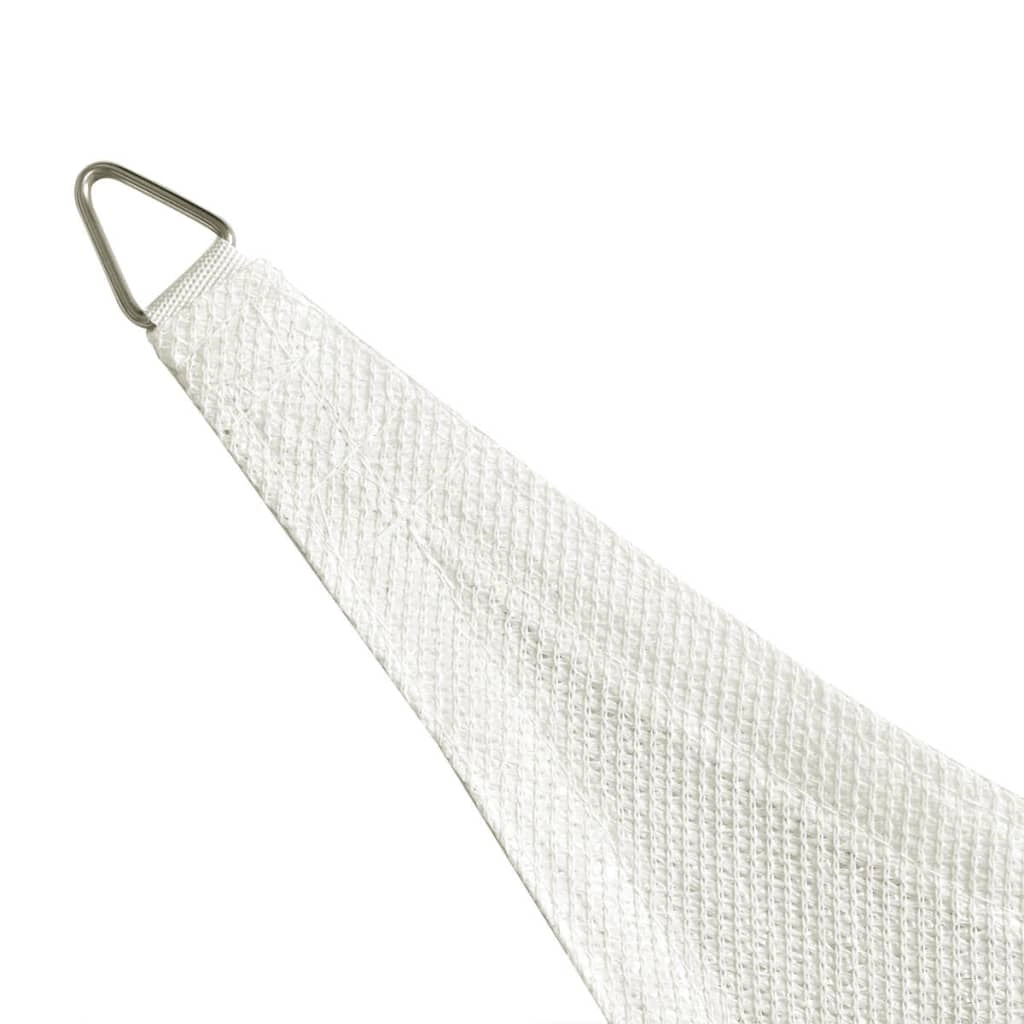 Vela ombreggiante/ombrellone quadrato in HDPE 3,6 x 3,6 m bianco 02_0009453