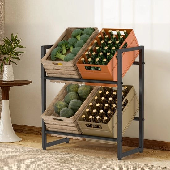 Cassa di magazzino multifunzionale per 4 contenitori da 71x32x80cm per bottiglie e scatole di conservazione