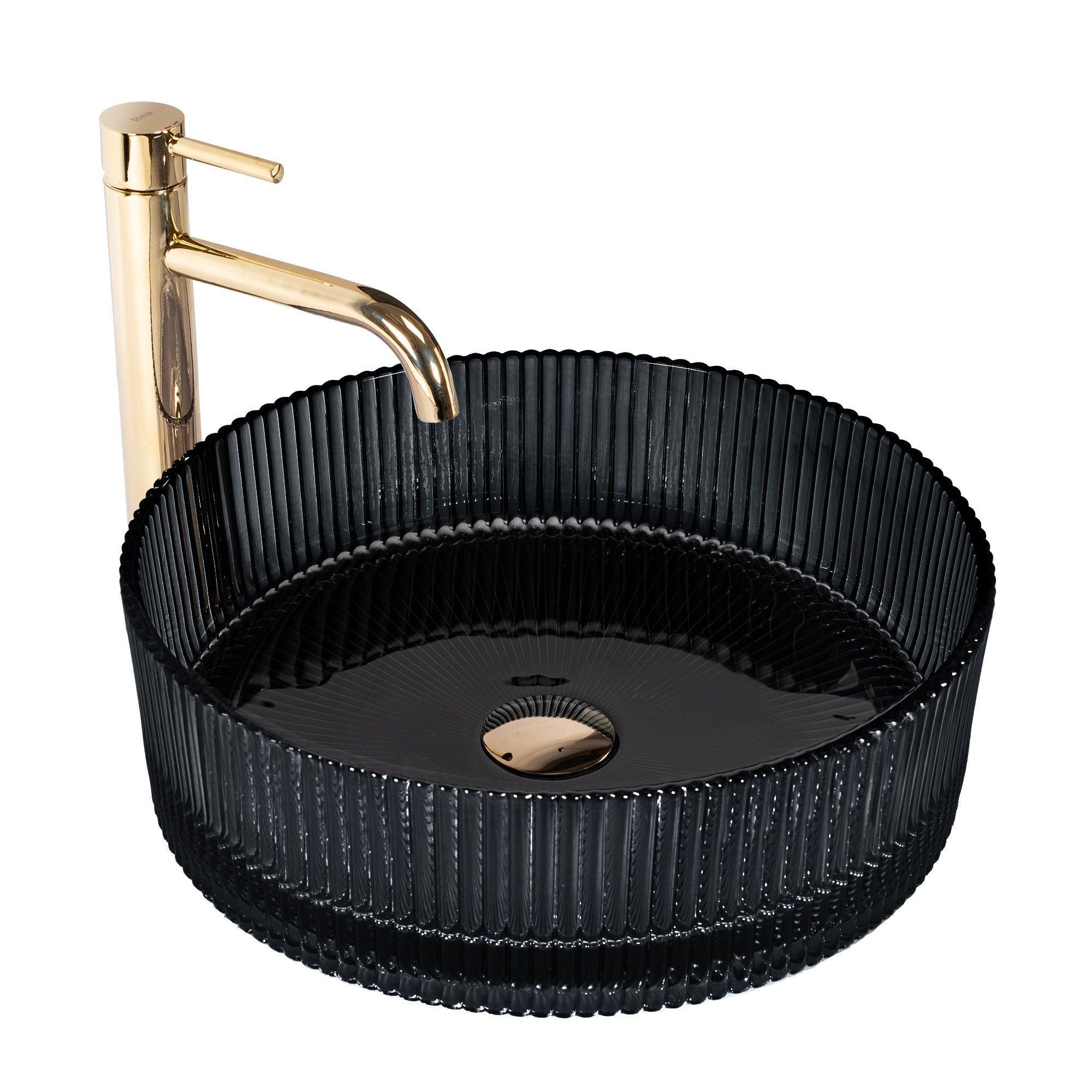 Lavabo Da Appoggio Rea Ingrid Black