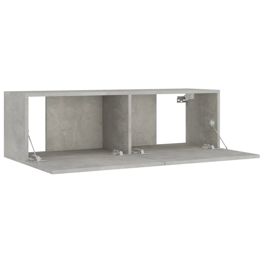 Set Mobili Porta TV 8pz-Set di 8 Credenza per TV Grigio Cemento in Legno Multistrato 192682