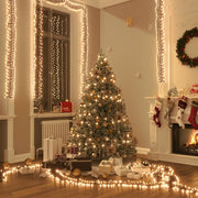 Stringa di Luci LED con 400 Luci LED Bianco Caldo 7,4 m in PVC