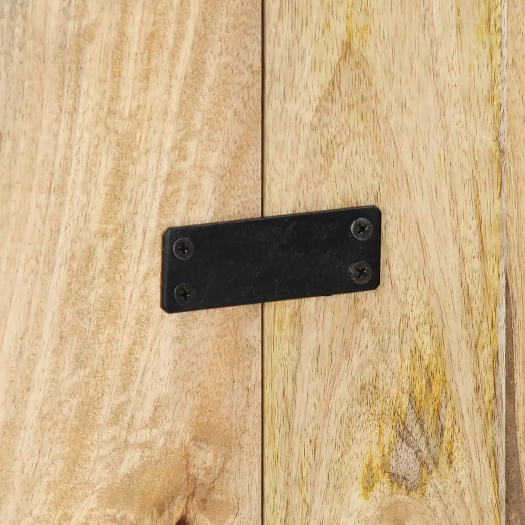 vidaXL Testiera 180 cm in Legno Massello di Mango Grezzo