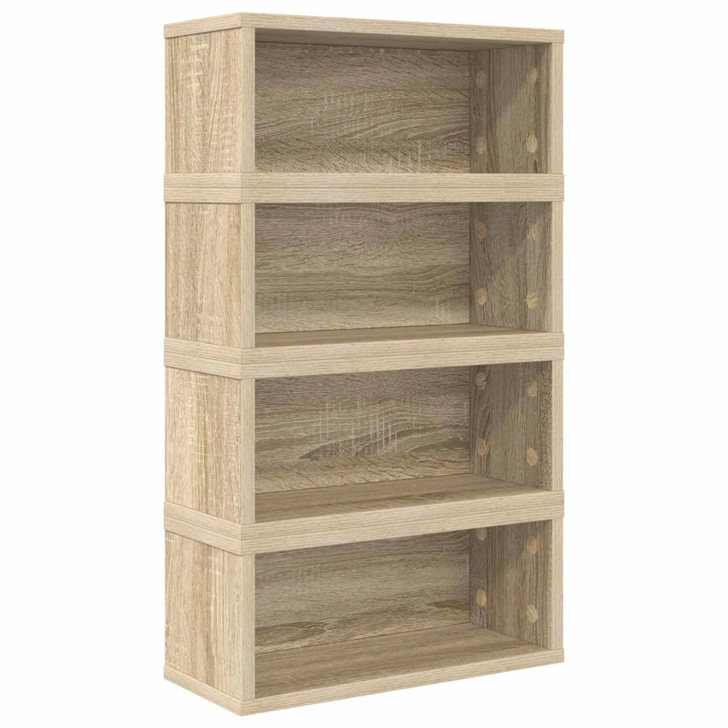 Rack per Stoccaggio CD 4 pz Rovere Sonoma 40 x 17 x 17 cm 8012714
