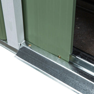 Casetta Box da Giardino 213x130x173 cm in Acciaio Verde