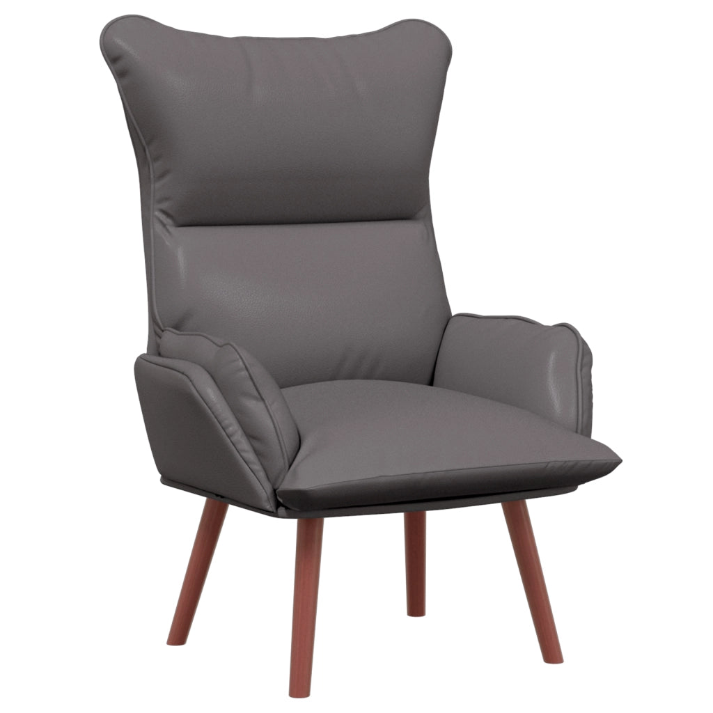 Poltrona Rilassante Grey in Pelle Sintetica