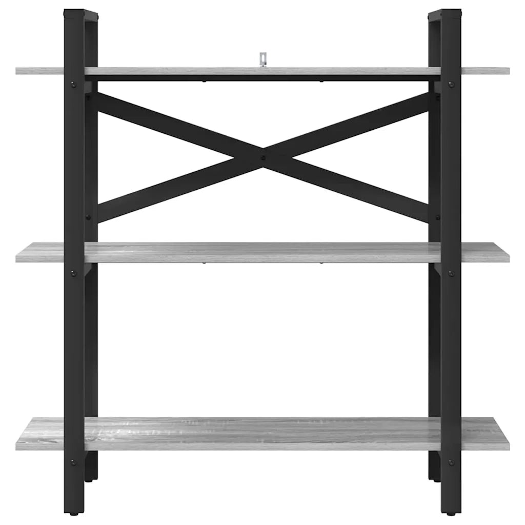 Libreria Grigio Sonoma 100 x 33,5 x 102 cm Legno multistrato