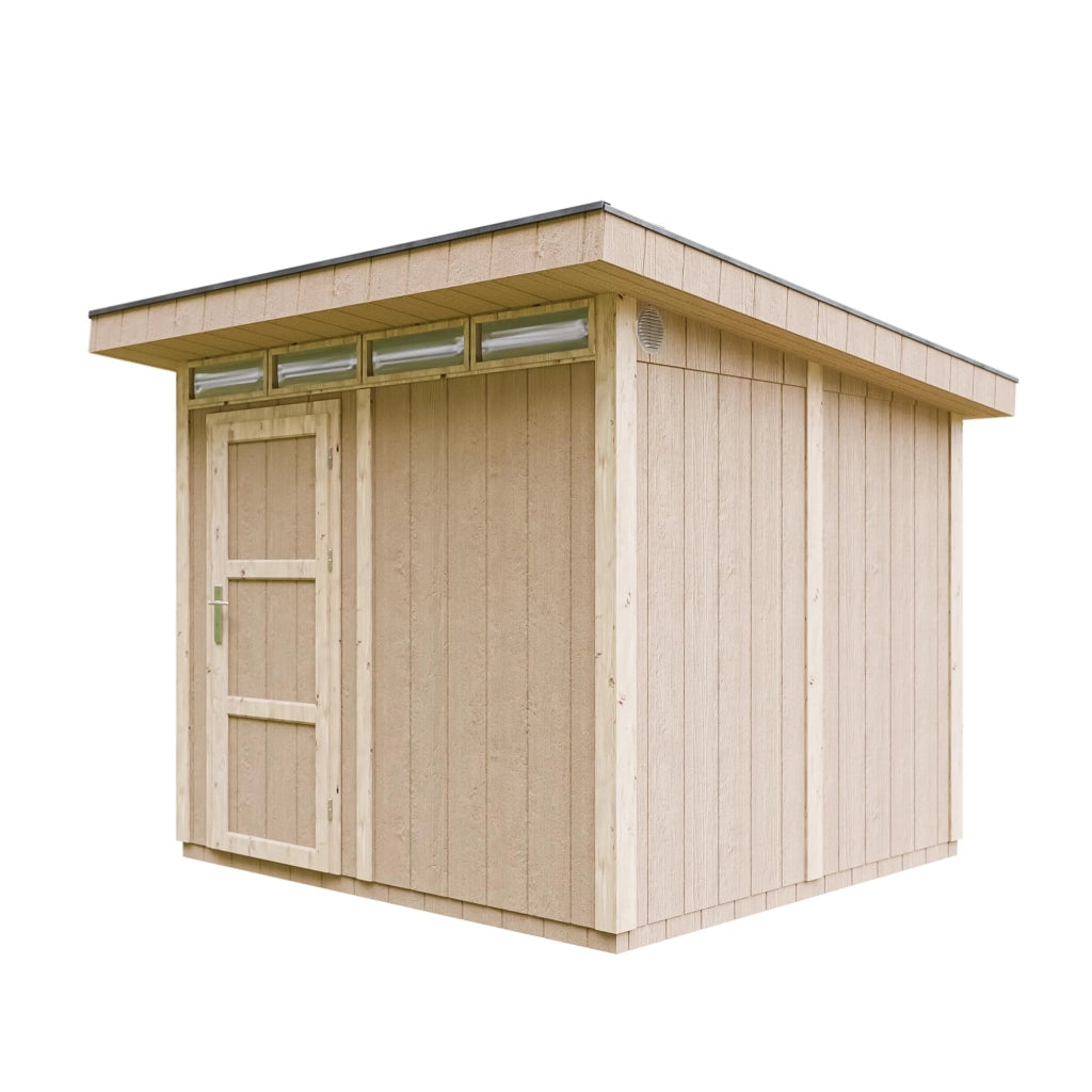 Casetta da Giardino di QUALIT? PREMIUM 5,9m?²-L279xW293cm - TIMBELA M903-REDWOOD RED