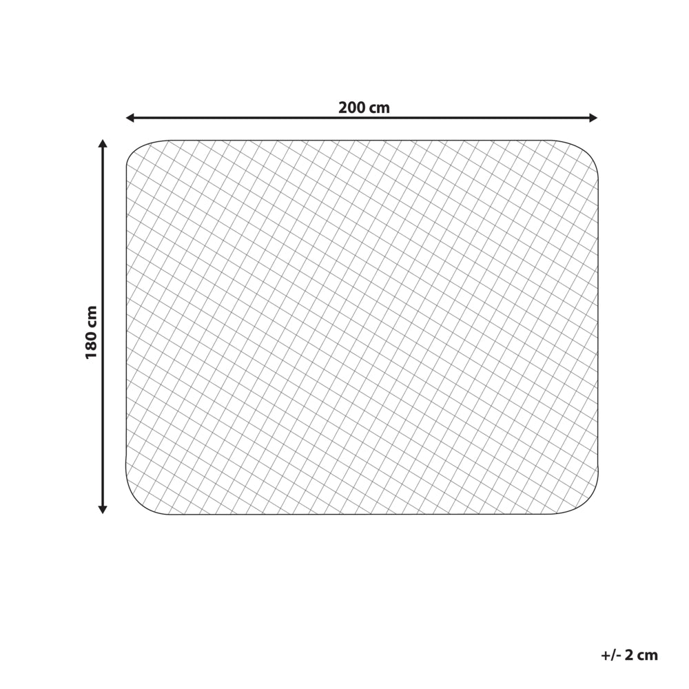 Proteggi materasso copri materasso trapuntato super king 180 x 200 cm cotone japara bianco