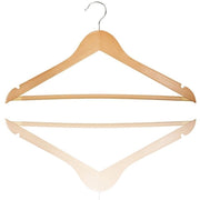 Trade Shop - Gruccia Grucce 3 Pezzi Filo Legno Cc6351 Appendi Abiti 44x16cm Vestiti Appendini -