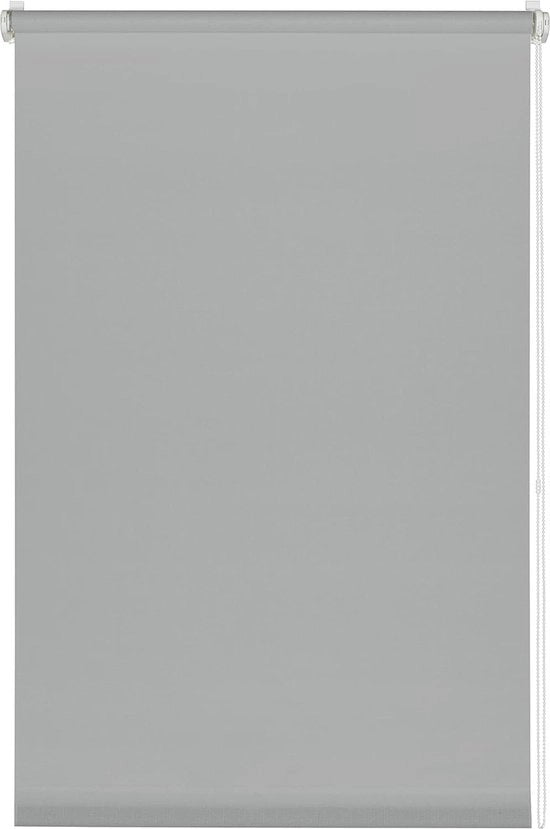 Tendina oscurante con sostegni a vite, Translucida, Grigio chiaro, 50 x 150 cm, Senza fori