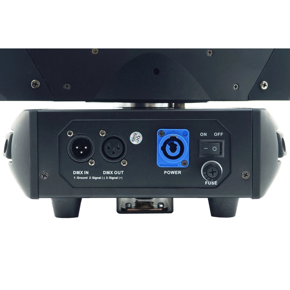 Trade Shop - Faro Discoteca Testa Mobile 9 Led 360 Gradi Rgbw Moving Head Light Proiettore -