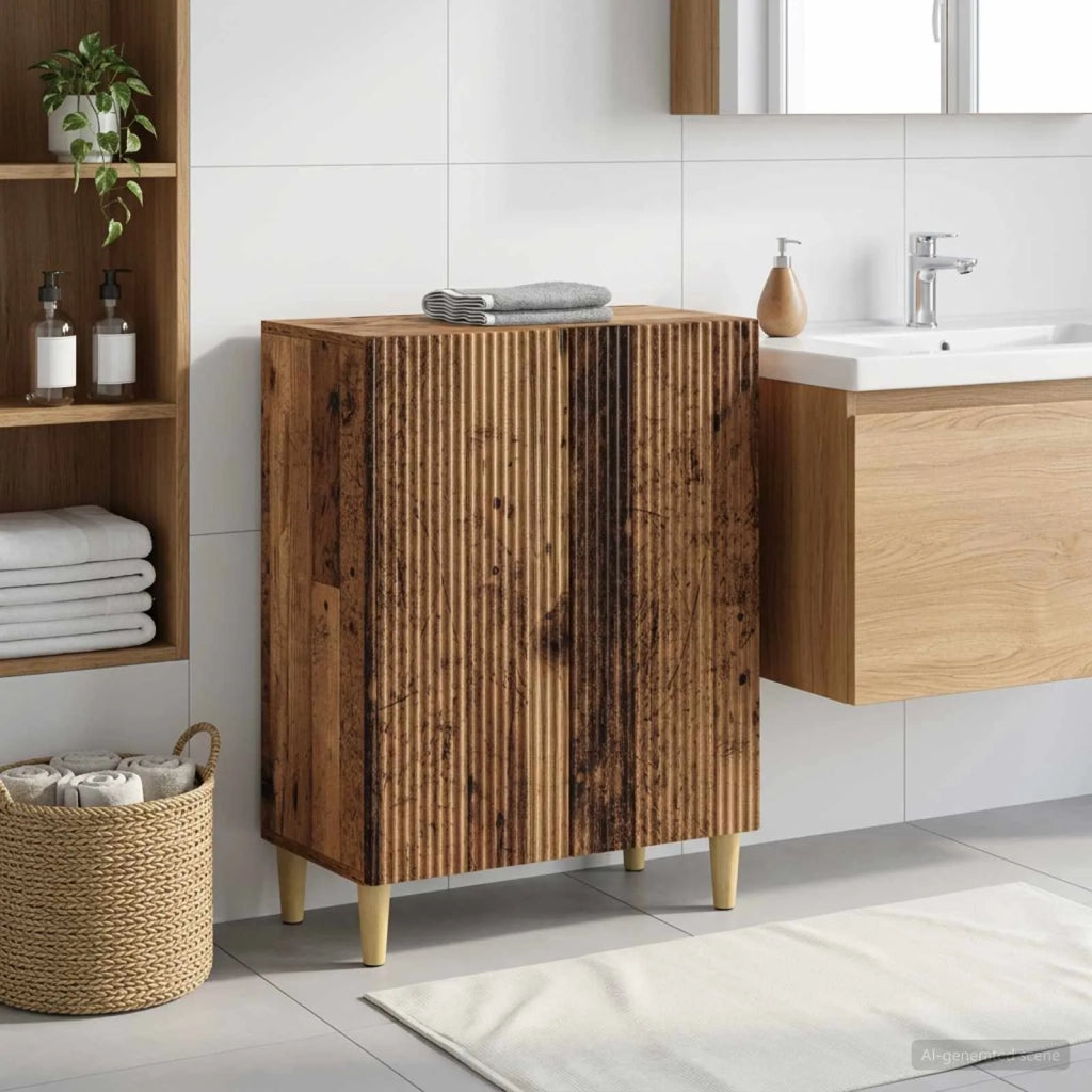 Mobiletto da Bagno ARNHEM Legno antico 59,5 x 31 x 80 cm 896623