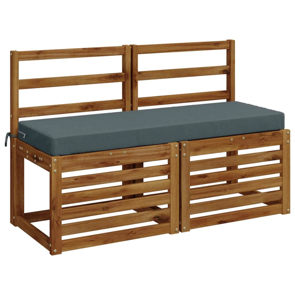 Cuscini per Panchina a 2 Pezzi SOEST 2 pz 100% Poliestere Blu 949613