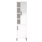 Armadio multifunzionale in legno "Vile" - 45 x 35 x 174 cm - Bianco