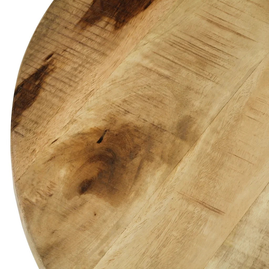 Tavolino da Salotto in Legno Massello Grezzo di Mango 65x32 cm 244675