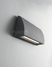APPLIQUE LED SEGNAPASSI SHELBY ANTRACITE 6W 670LM CCT 3000K / 4000KIP54 17X3,2X6CM