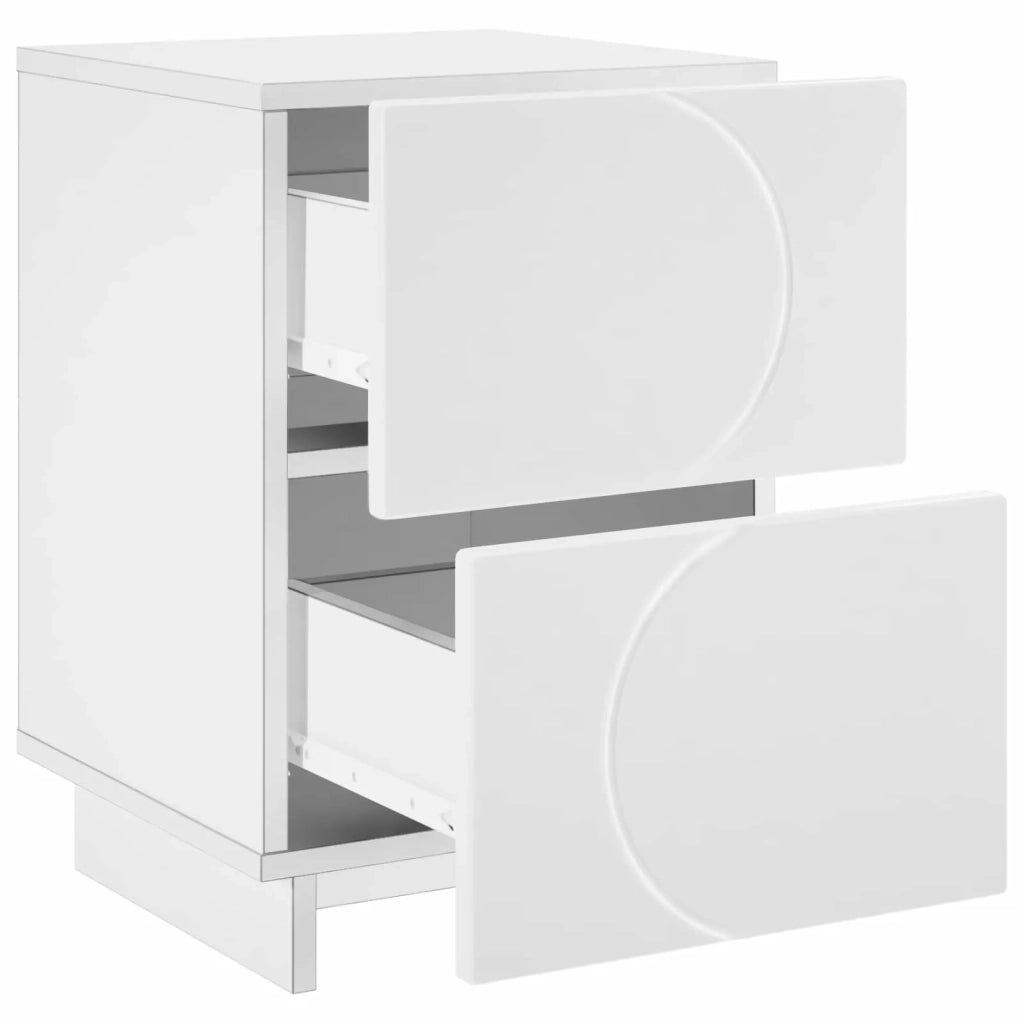 Armadio da Notte 2 pz Bianco 33,5 x 34,5 x 50 cm 8011388