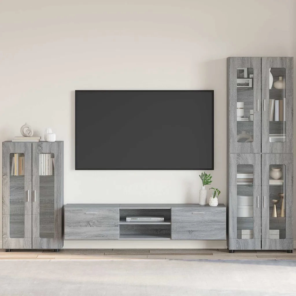 Credenza con porta FLORIN Grigio Sonoma 55,5 x 29 x 100 cm 880257