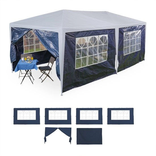 Zastorie per festa - set di 6 - 2x3 m - impermeabili - finestre e porta - PE - tende libere