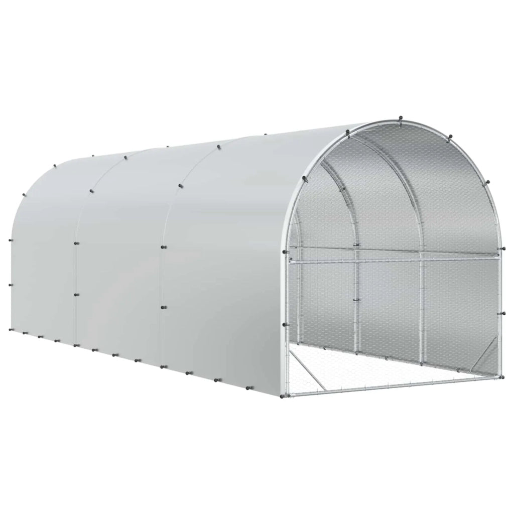 Pollaio Argento 600 x 200 x 200 cm Acciaio zincato 3434687
