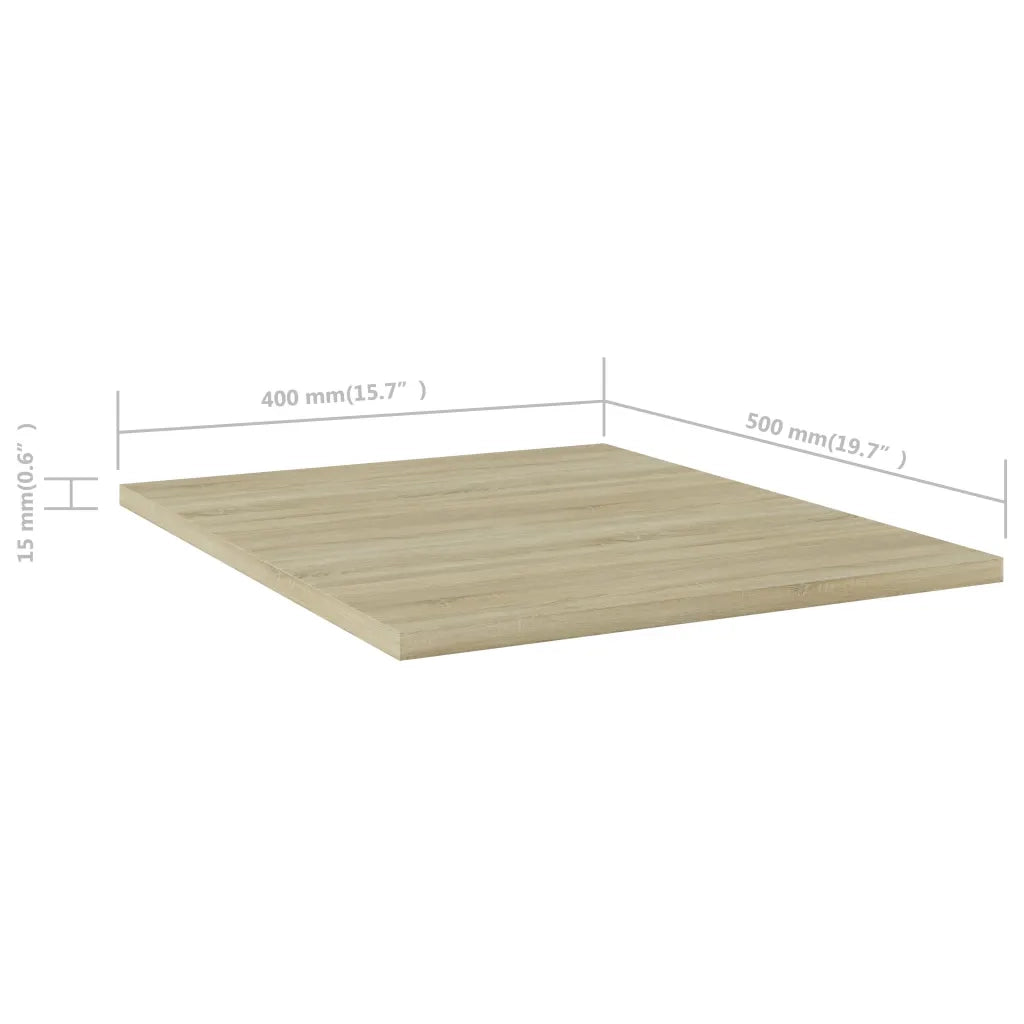 Ripiani per Libreria 8 pz Rovere Sonoma 40x50x1,5 cm Truciolato cod mxl 42775