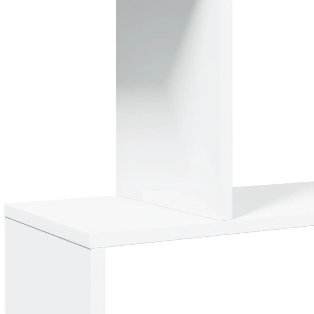 Libreria divisoria per ambienti a 5 ripiani bianca 70x24x161 cm in legno ingegnerizzato 858093