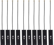 Antenna FPC a 10 pezzi - Antenna flessibile - Supporta 2.4G e 5.8G - Nero - Adatto per WiFi e Bluetooth - Ideale per dispositivi intelligenti