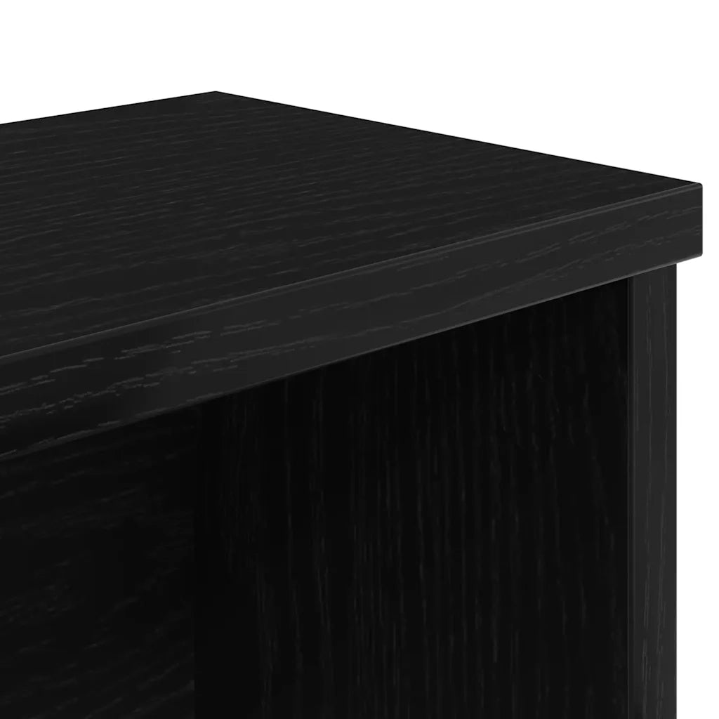 vidaXL Scaffale da Cucina Impilabile Nera 50x15x16 cm in Truciolato