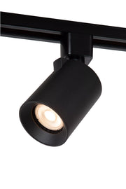 Faretto su binario orientabile nero GU10 5W Lucide