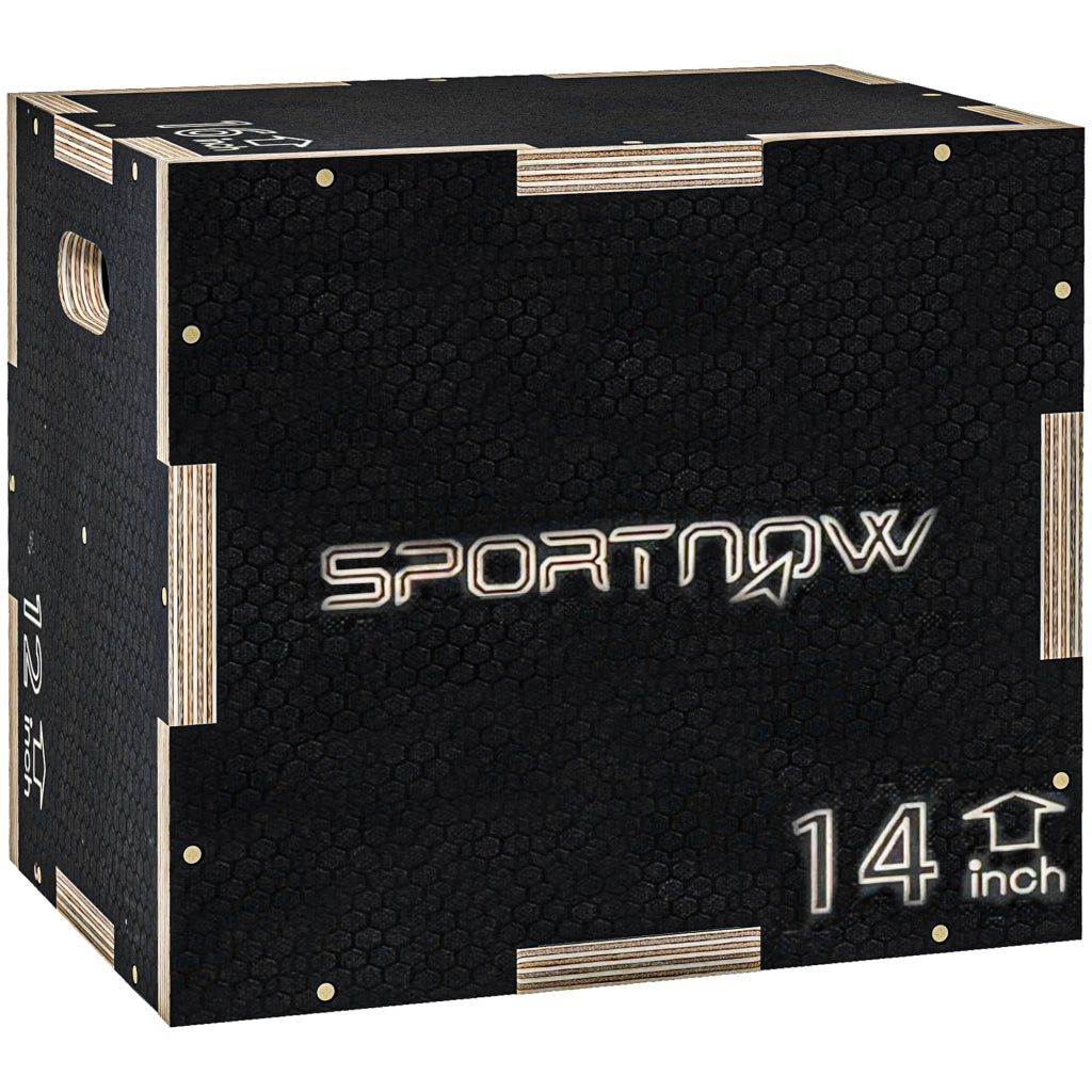 Box salto pliometrico 3 in 1 ¨C zephmum ¨C legno 30.5x35.5x40.5 cm