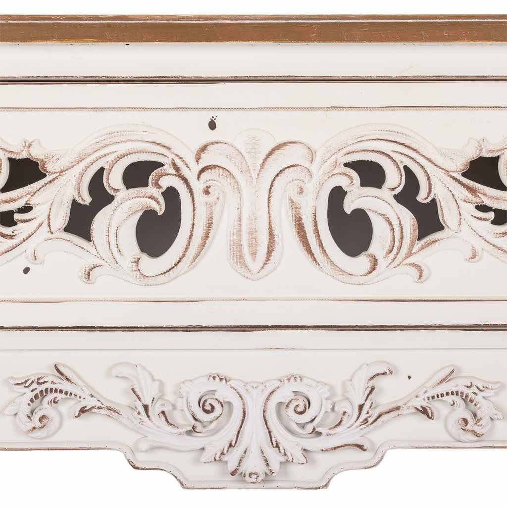 Mobile da ingresso in legno bianco 110x46x90,5h