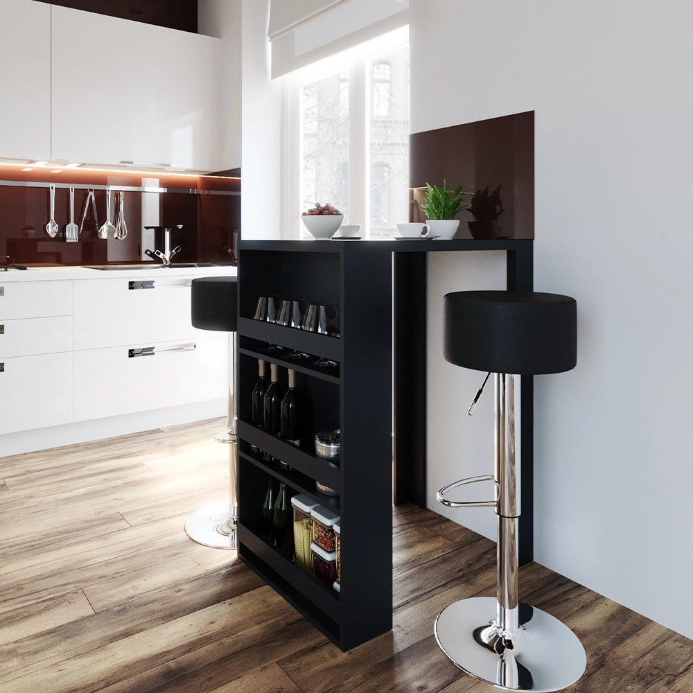 Vicco Tavolo bar con sgabelli Antracite 57 x 80 cm con 2 sgabelli da bar