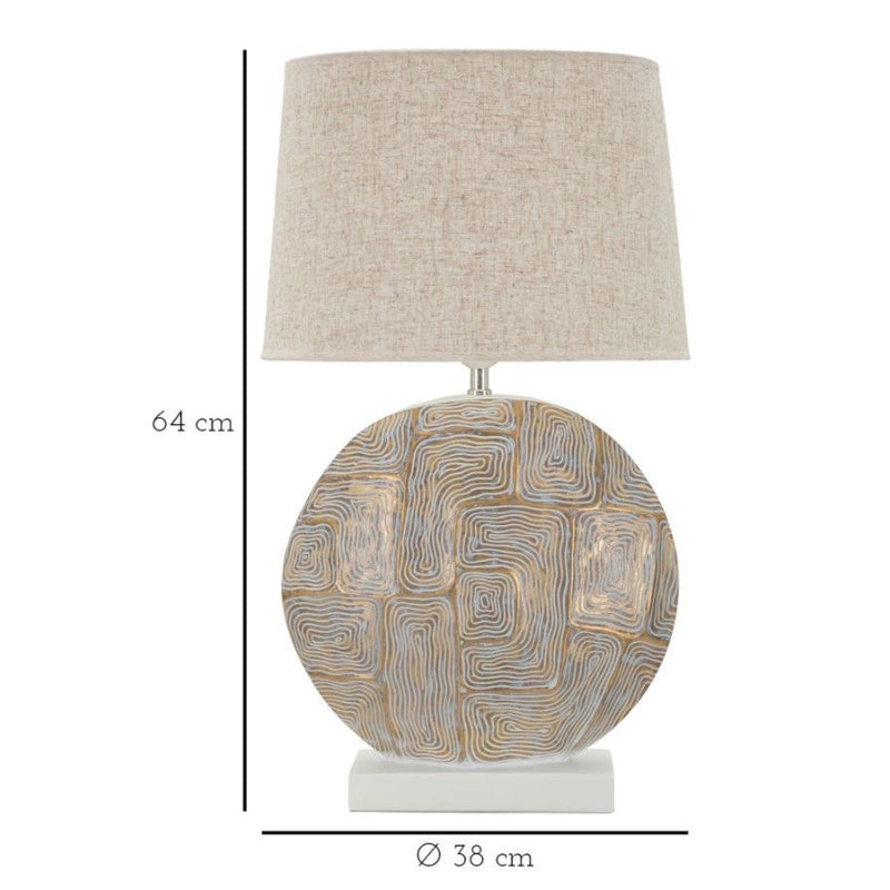 Lampadelle A Da Tavolo Resina Eclips cm ø 38x64