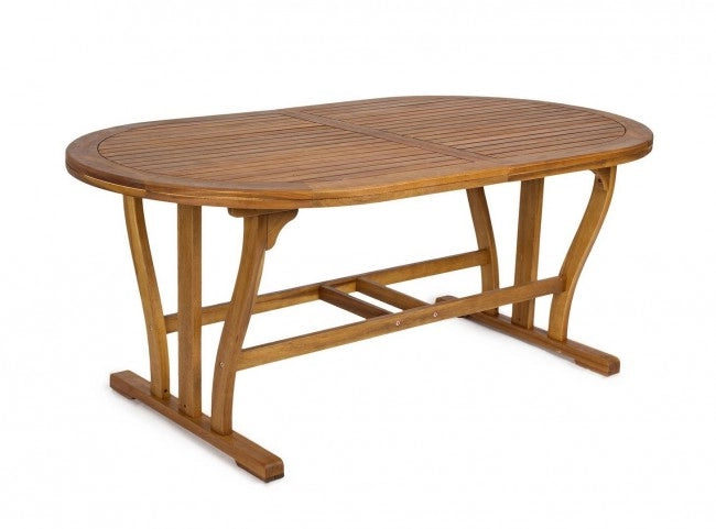 Tavolo Ovale Legno Marrone da Esterno 180-240 cm - SERENITY
