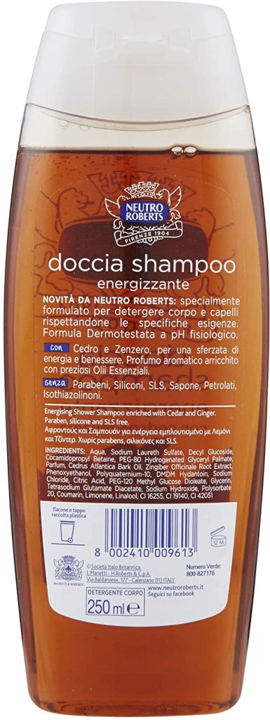 NEUTRO ROBERTS DOCCIA SHAMPOO 250ML ENERGIZZANTE