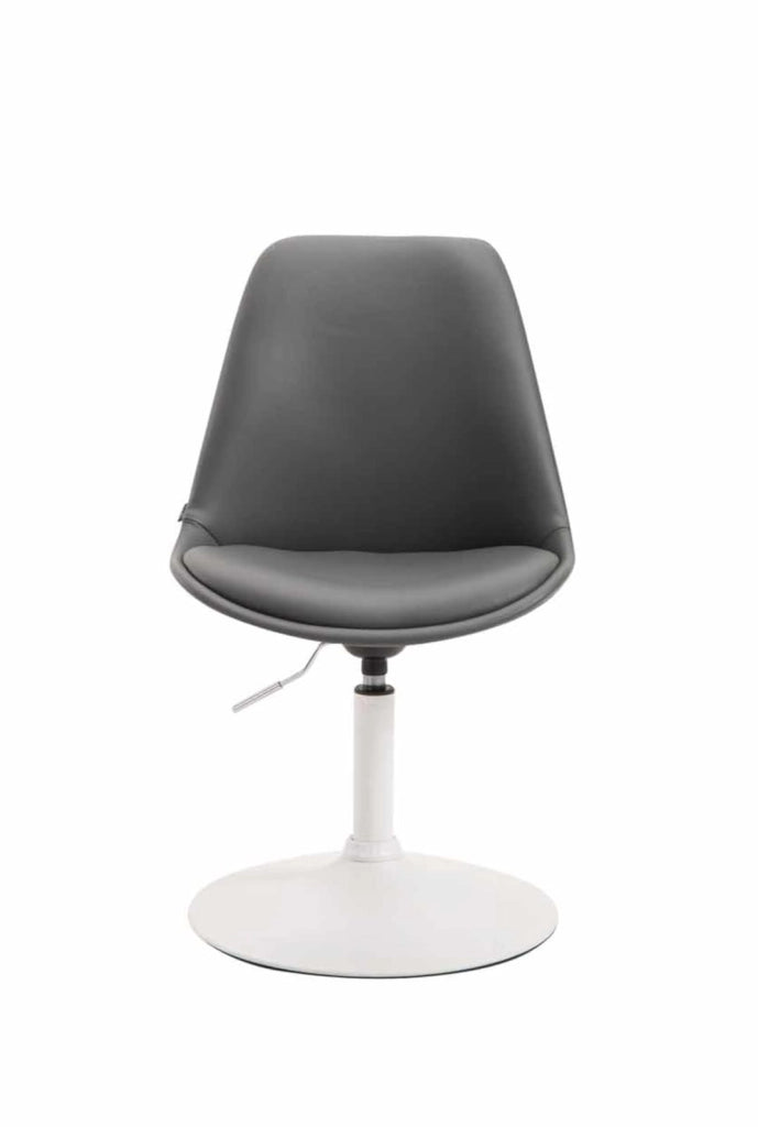 Set di 4 sedie da pranzo Maverick in ecopelle grigio,bianco