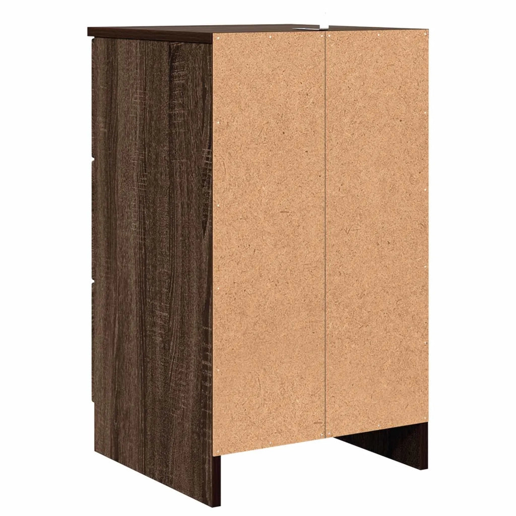 Armadio da Notte con cassetto Rovere marrone 38 x 38 x 66 cm 883381