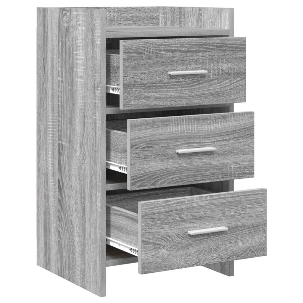 Comodini Sonoma grigio 40 x 36 x 70 cm Legno ingegnerizzato 8011032