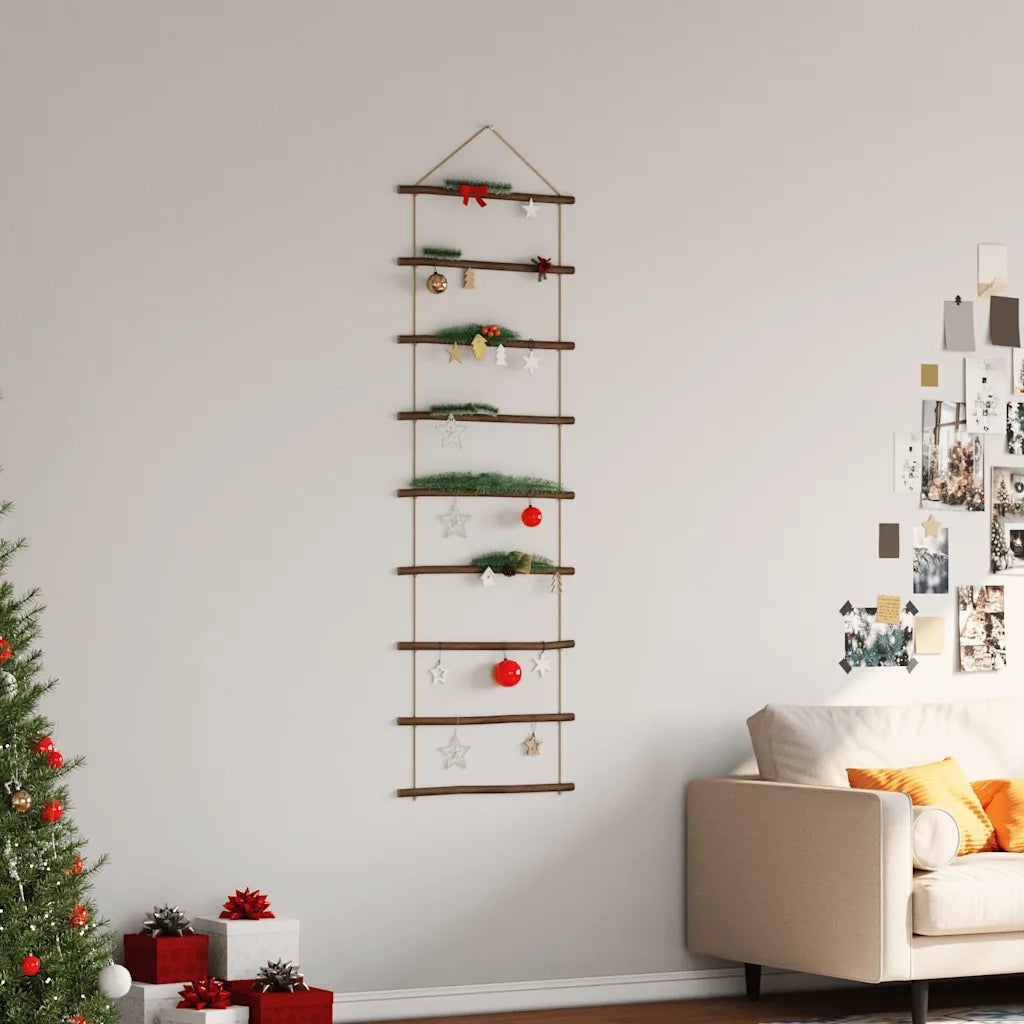 Decorazione da Parete a Forma di Scala 50x150 cm Ramo Naturale
