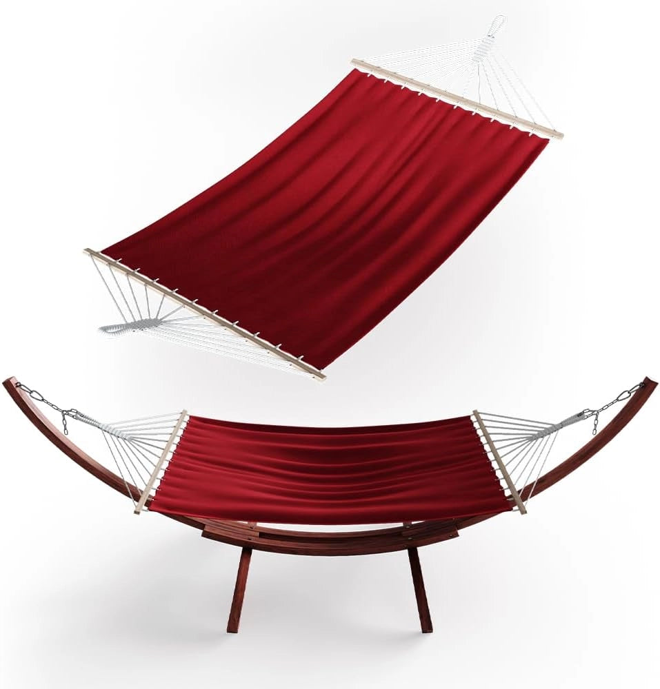 OK-Living Amaca, Rosso, 190 x 120 cm, adatto per uso interno ed esterno, compatibile con supporti