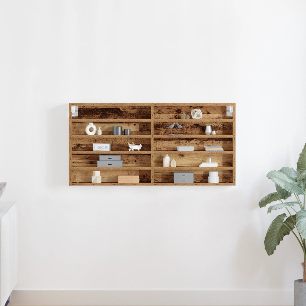 Mobile Da Muro  In Legno Invecchiato