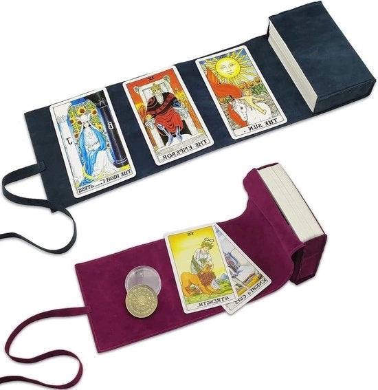 borse di pelle e borsa di stoccaggio, giocatore di carte da moneta - set da 3 pezzi