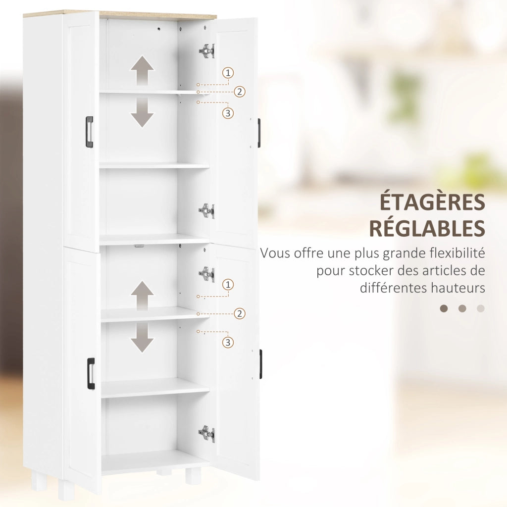 Mobile Cucina Buffet Alto ¨C zephmum ¨C Bianco 170x60x35