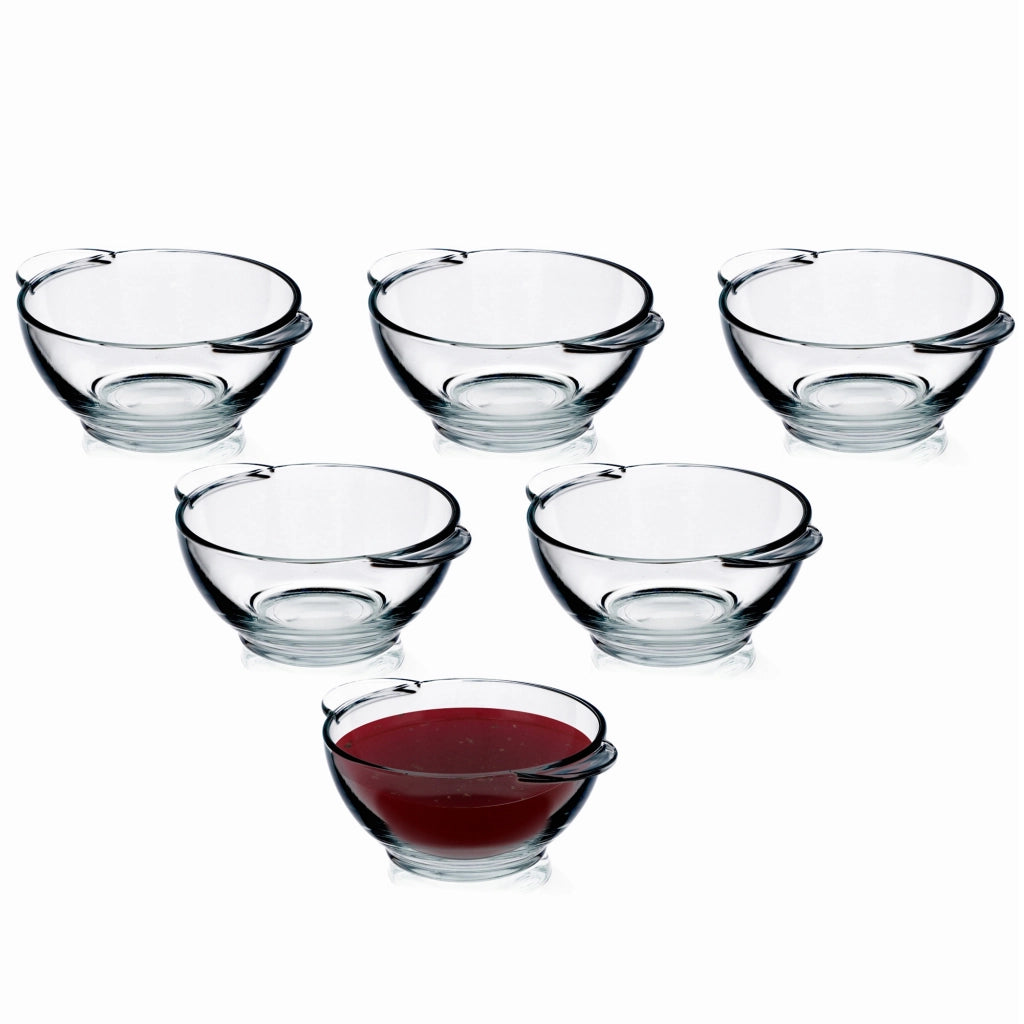 Set di 6 ciotole da zuppa KADAX da 400 ml in vetro.