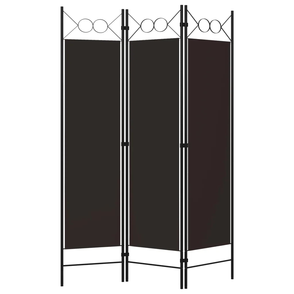 Paravento a 3 Pannelli Marrone 120x180 cm cod mxl 72002