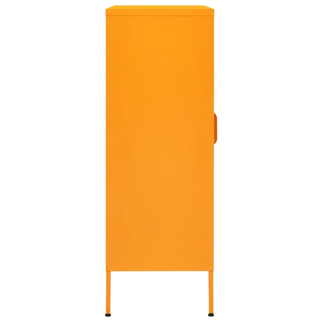 Armadio portaoggetti Giallo Senape 80x35x101,5 cm Acciaio 336173